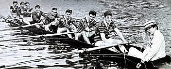 He does rowing sports in the university