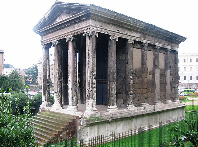 Templo de Fortuna Viril o Templo de de Portunus, Foro Boario, Roma.