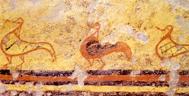 Pintura de la tumba de los Ánades