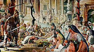 Los visigodos saquean Roma