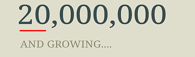 British people made 20 million visits abroad