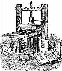 L'imprimerie par Gutenberg