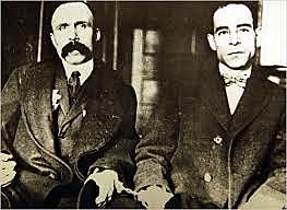 Sacco and Vanzetti arrested for armed robbery and murder