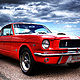 250px ford mustang on felixstowe beach