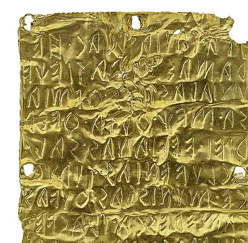 Láminas de oro de Pyrgi