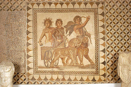 Mosaico del triunfo de Baco