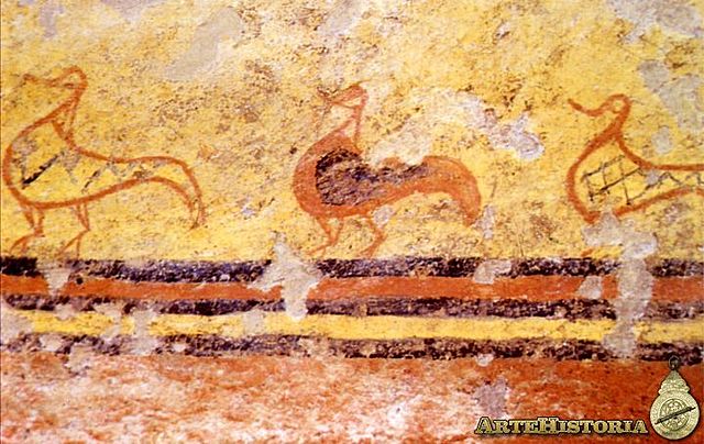 Pintura de la Tumba de los Ánades