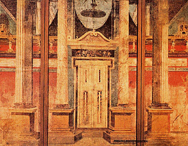 Fresco de la puerta, Villa Fanio Sinistor de Boscoreale
