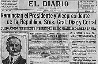 Renuncia de Diaz y de Corral