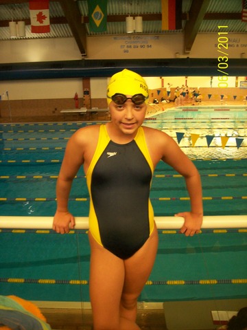 Started competitve swimming