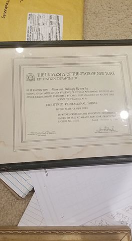 Registered as a Nurse for the State of New York