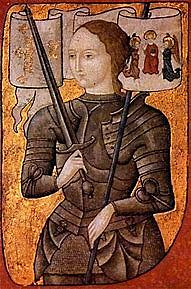 Joan of Arc leading the French