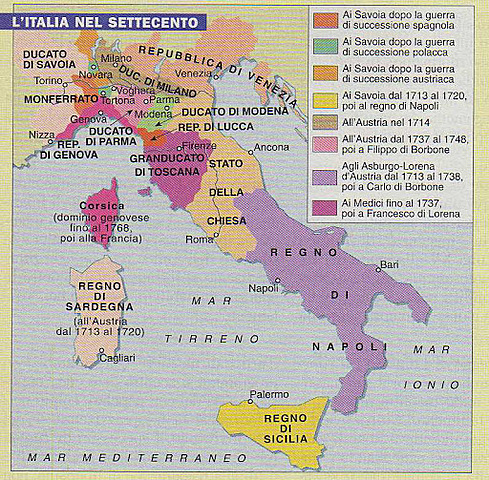 L'area italiana e quella iberica