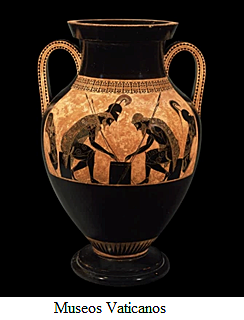 Ánfora de Ayax y Aquiles