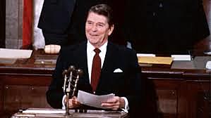 Reagan delivers his first State of the Union