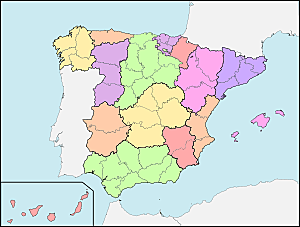División provincial de Javier de Burgos.