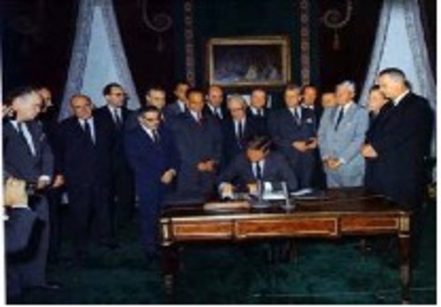 U.S. and Soviet Union sign treaty