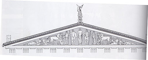 Østgavl på Zeustemplet, Olympus 561-527