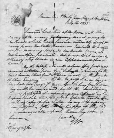 Letter to George Washington