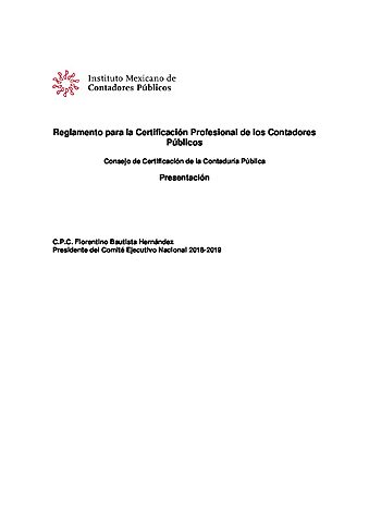 Reglamento de Certificacion