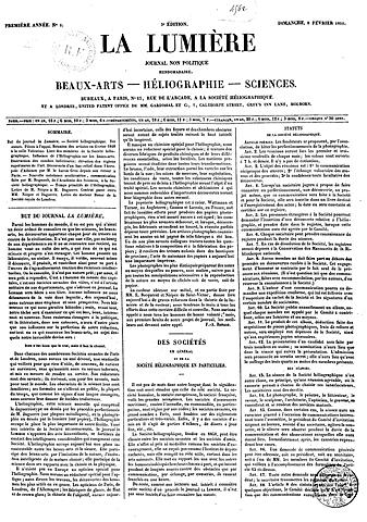 La Lumière (journal) - Periódico.