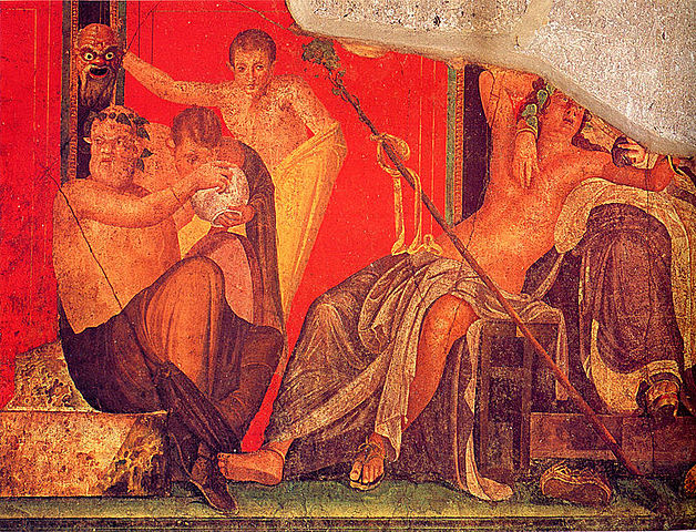 Frescos de la Villa de los Misterios de Pompeya