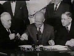 He Signs The Wiley-Dander Seaway Act