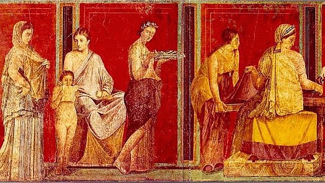 Fresco de la Villa de los misterios, Pompeya