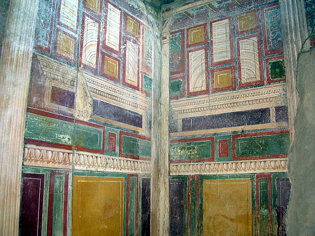 ROMA. Pintura mural en Villa Arianna (Napoles)