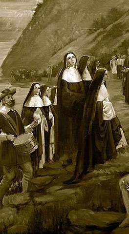 Arrivée des Ursulines et des Augustines