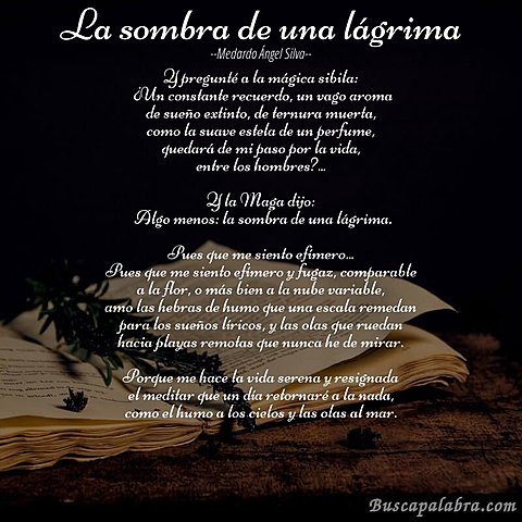 La sombra de una lágrima