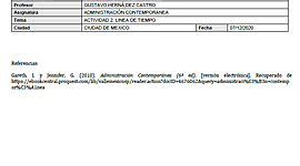 Timeline: Línea de tiempo administración