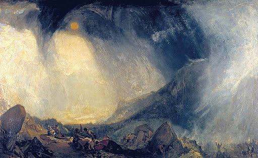 Aníbal cruzando los Alpes de William Turner