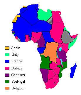 90% of Africa divided