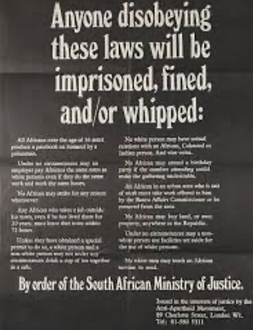 Apartheid becomes a law