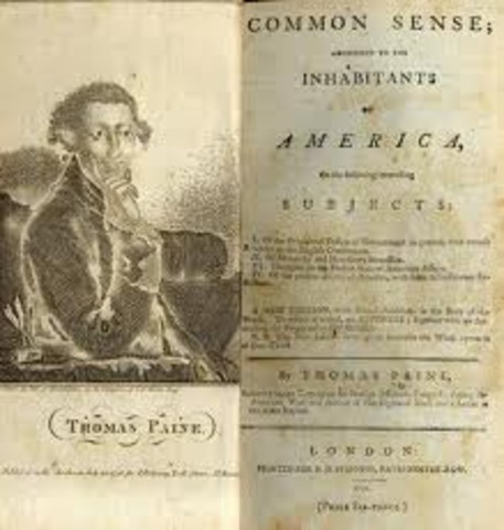 Thomas Paine publishes “Common Sense”, providing strong evidence for independence.