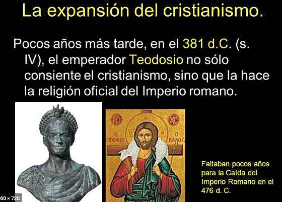 Cristianismo religión oficial del Imperio Romano