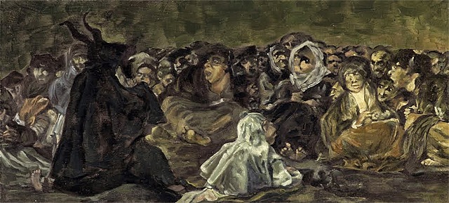 Pintura negra de Goya - El Aquelarre