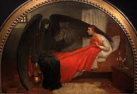 Pintora pre-rafaelita Marianne Stokes - Death and the maiden