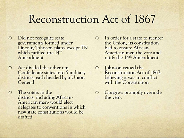 Reconstruction Act