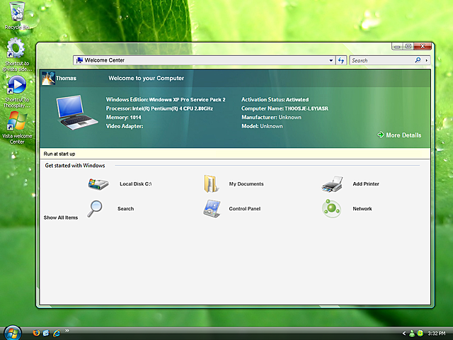 Windows Vista – Welcome Center