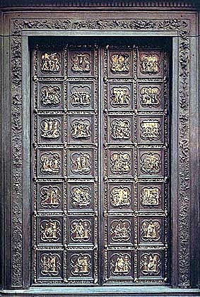 Ghiberti: inizio realizzazione porta nord del battistero di Firenze