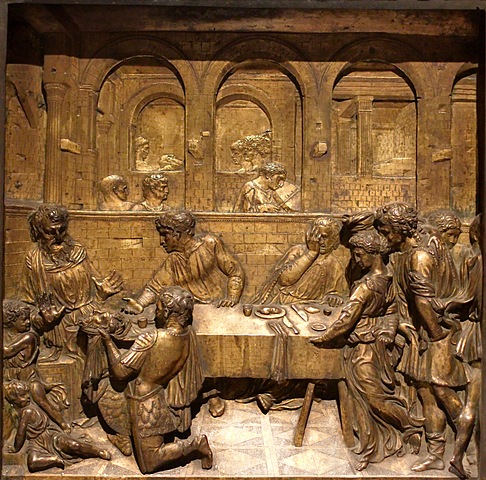 Donatello: banchetto di Erode