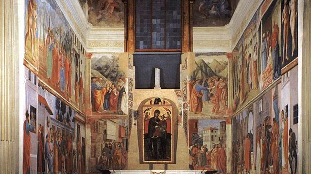 Masaccio: Terminazione cappella brancacci, arricchita con affreschi