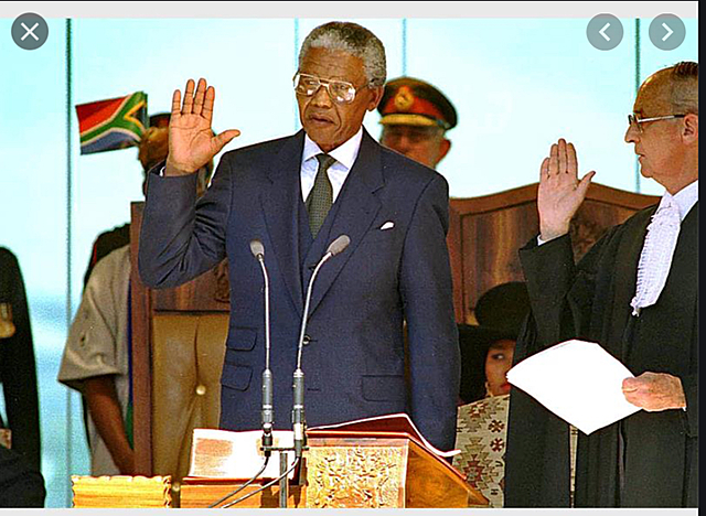 When Nelson Mandela became president