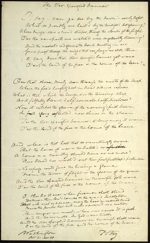 Francis Scott Key Pens “The Star Spangled Banner” during British Assault