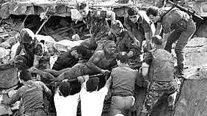 Suicide Bombers Attack U.S. Marines in Lebanon