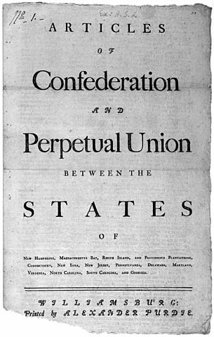 Article of Confederation are Ratified