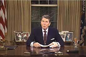 Reagan says farewell