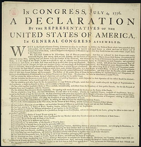 Jefferson writes the DOI (Declaration of Independence)